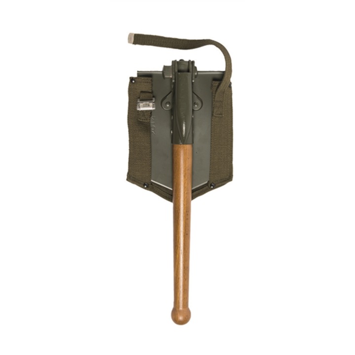 Lopata, MIL-TEC, inox, husa textila, lemn, 63x15.5cm