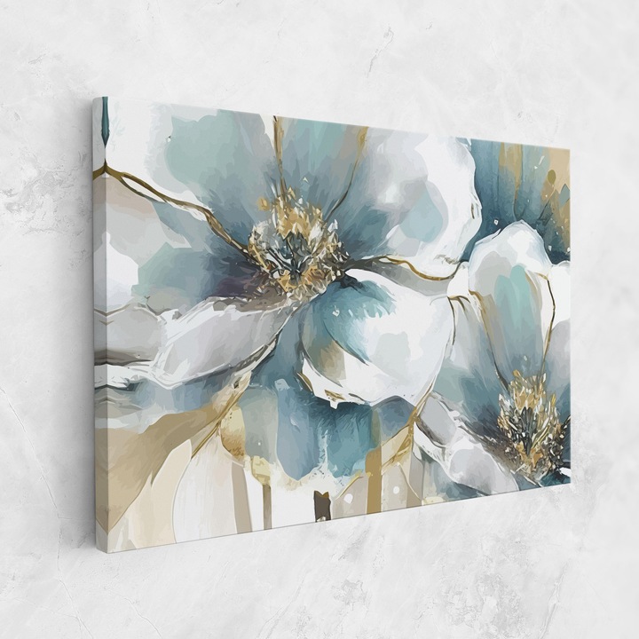 Картина на платно, ARTHUB, 80x120 cm | Спалня и Дневна, Модерни, Живописна текстура, Flower Mix Art