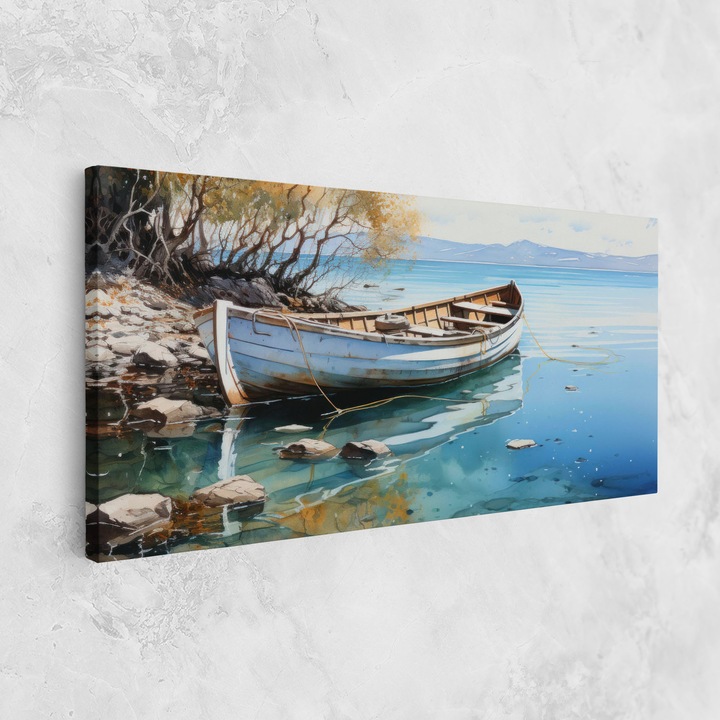 Картина на платно, ARTHUB, 60x120 cm | Спалня и Дневна, Модерни, Живописна текстура, Sailing Boat