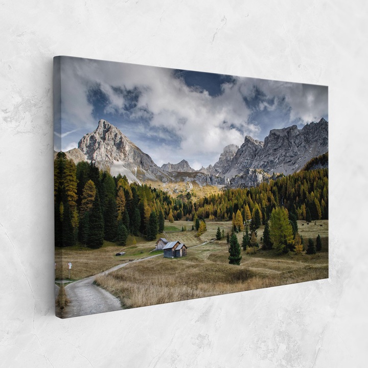 Картина на платно, ARTHUB, 80x120 cm | Спалня и Дневна, Пейзажи, Планини, Cloudy Mountains View