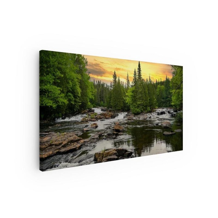 Arthub, Vászonkép, Small River Forest, 50x100 cm