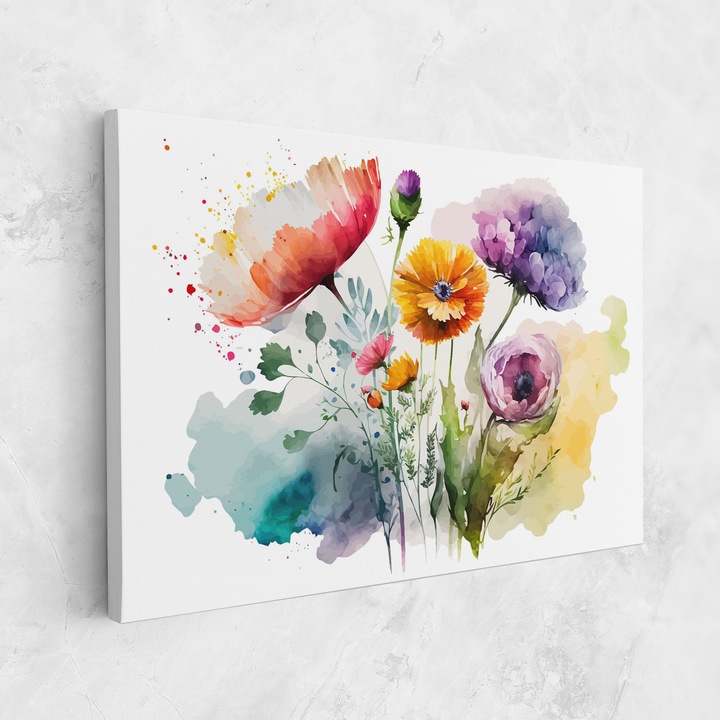 Картина на платно, ARTHUB, 80x120 cm | Спалня и Дневна, Пейзажи, Пролет, Beautiful Spring Flowers