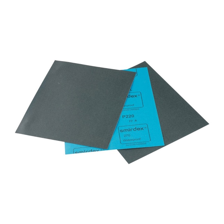 Coala abraziva umeda SINTO Smirdex, granulatie 1000, set 50 bucati, 230 x 280 mm