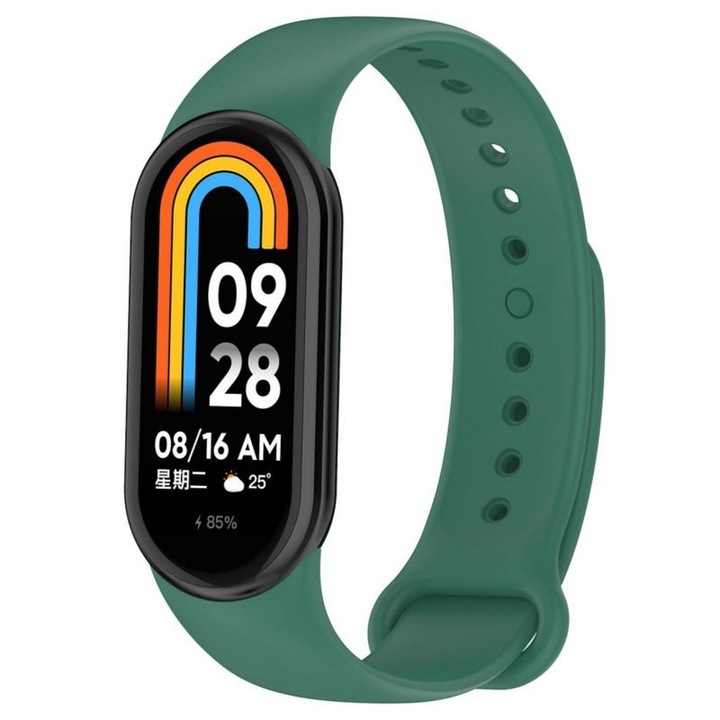 Bratara Fitness compatibil smartband, Xiaomi Mi Band 8, verde