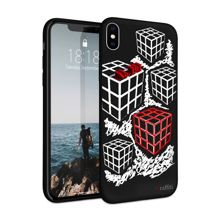iPhone Xs Telefontok - Graffiti No.192 mintás szilikon tok