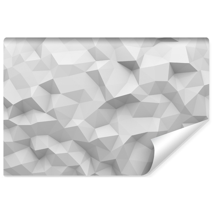 Fototapet Muralo, forme abstracte, geometrice 400 cm x 280 cm 3D, pentru sufragerie