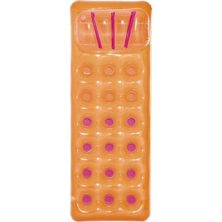 Saltea de apa, Bestway, 71 cm, Portocaliu/Violet, 188x71 cm