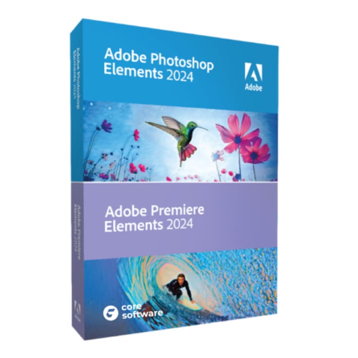 Pachet Adobe Premiere Elements 2024 si Photoshop Elements 2024 pentru Windows/Mac