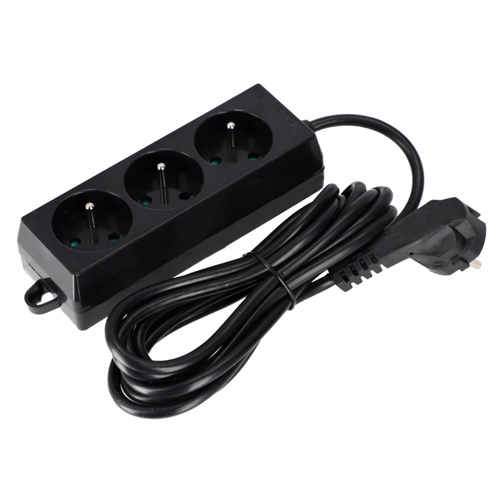 Prelungitor, prelungitor, retea, lungime 3 m, 3x priza 230 V, impamantare