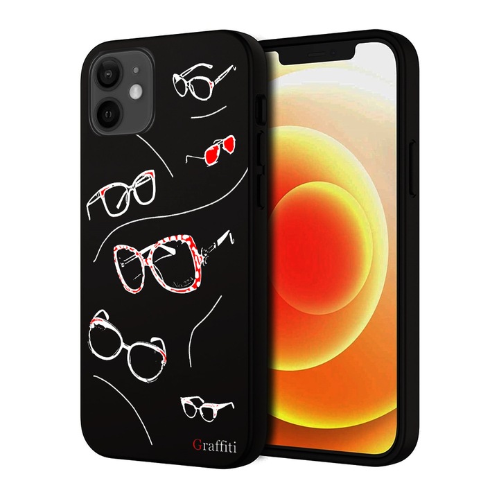 iPhone 12 Telefontok - Graffiti No.224 mintás szilikon tok