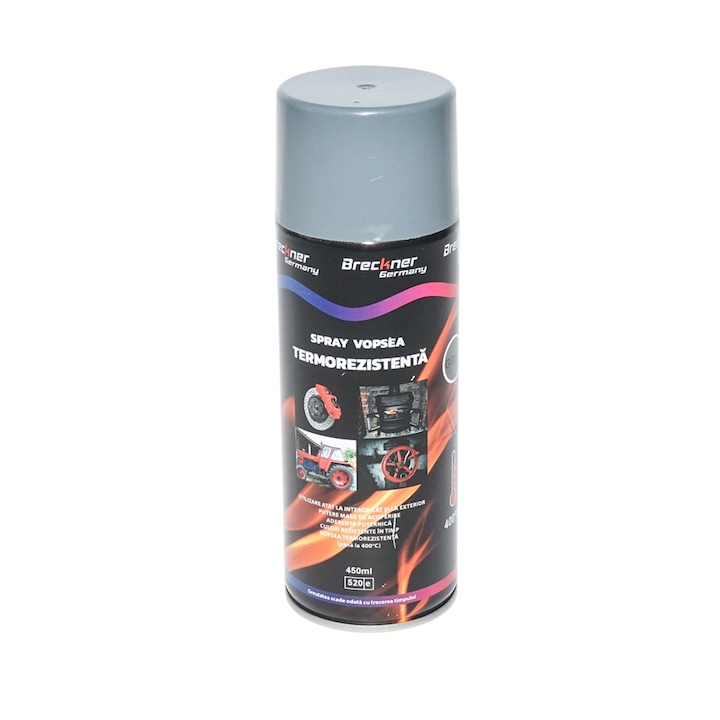 Hőálló akril festék spray 400 fokos szürke 450 ml Breckner Németország