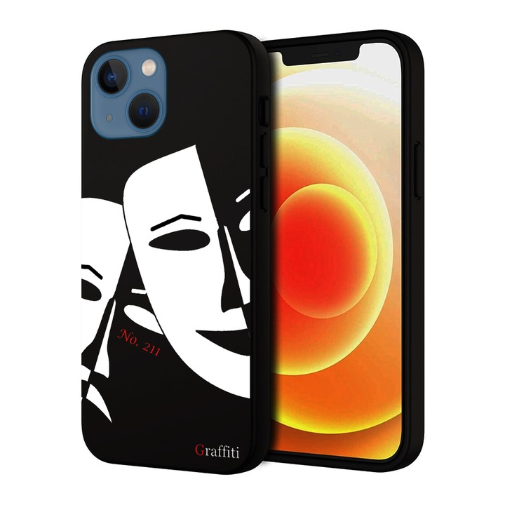 iPhone 15 Plus készülékkel kompatibilis - Graffiti No. 211 mintás szilikon tok
