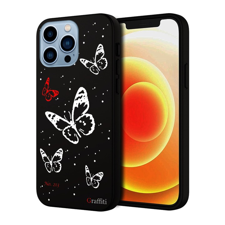 iPhone 16 Pro készülékkel kompatibilis - Graffiti No.213 mintás szilikon tok ﻿