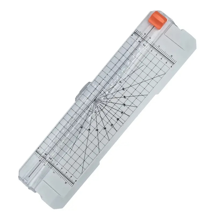 Glixicom professzionális A4 formátumú papírvágó 5 tartalék pengével, otthoni/irodai használatra, 36 x 9,5 cm