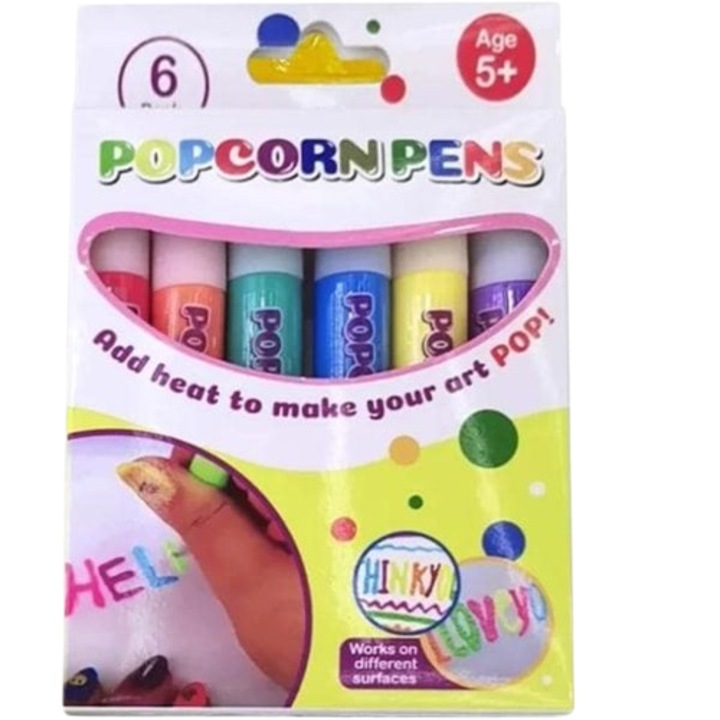Mágikus hőre puffadó filctoll (6 db) - Puffpens