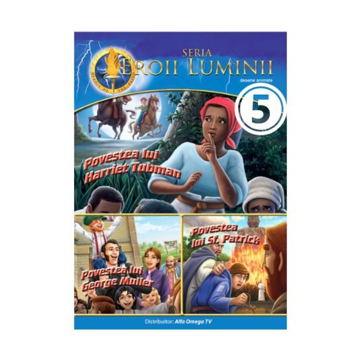 Eroii luminii vol 5 DVD, 5, 3 povesti, limba romana