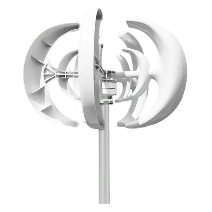 Turbina Eoliana cu Ax Vertical, 5 pale, 1000W, 24V, Controler MPPT inclus
