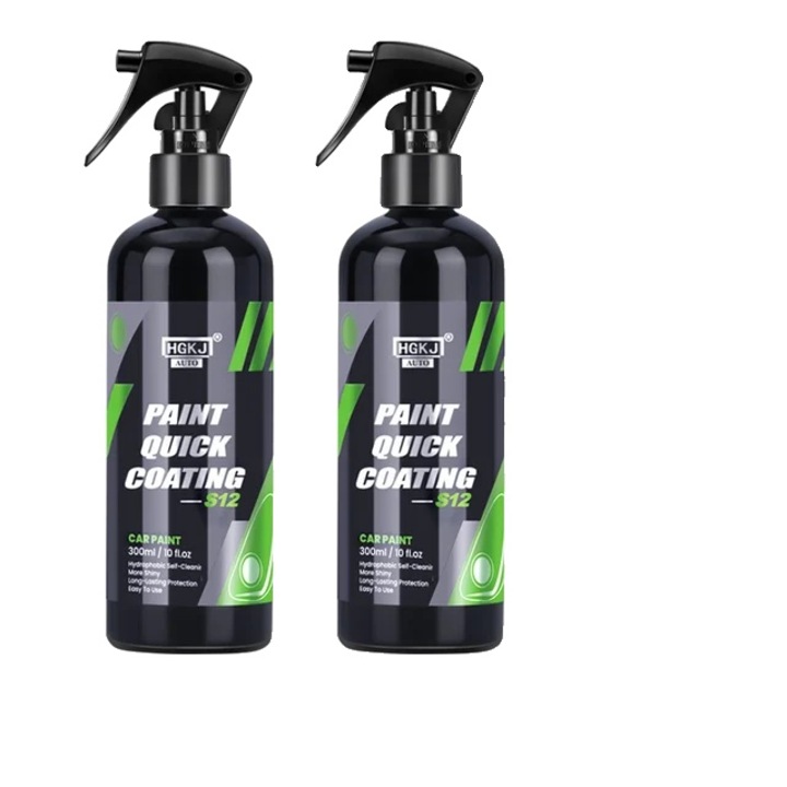 Set 2 buc Spray Ceramic pentru Protectie Caroserie, Hidrofob, Luciu de Lunga Durata, 300ml