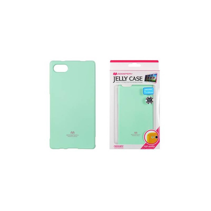 Husa din silicon Omni Jelly Mercury pentru Sony Xperia Z5 Compact, albastra