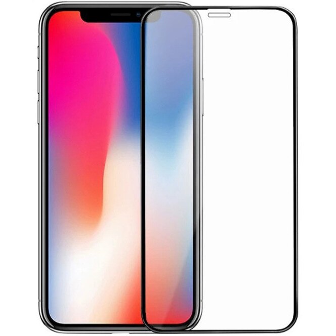 Folie protectie ecran Planet Tech, Tempered Glass Full Glue 9D cu ramă neagră pentru iPhone 17 Pro