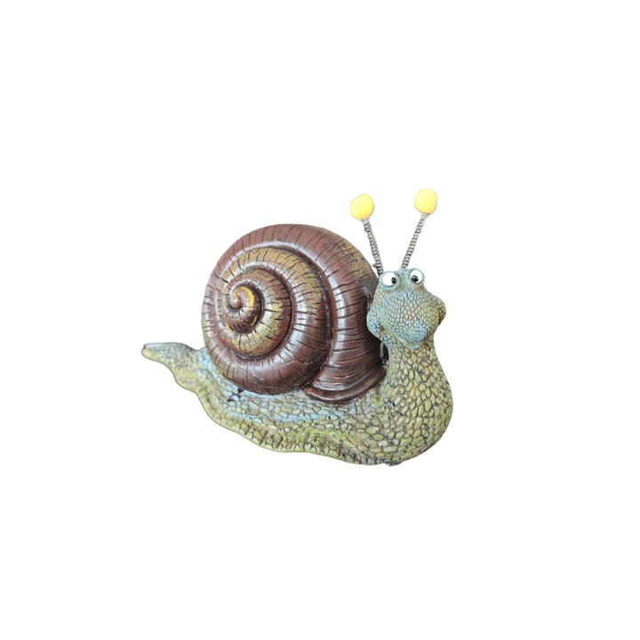 Figurina de gradina Gerdani BG, 15x18cm, Melc, Polirasina