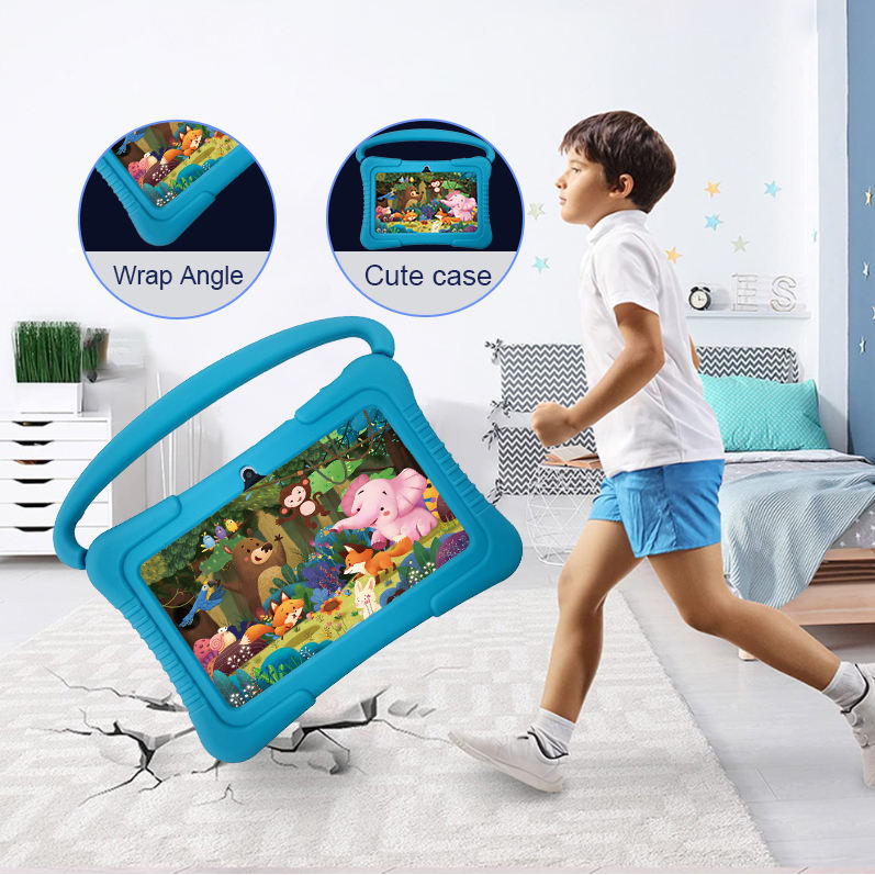Tableta pentru copii Wintouch K705, 2 GB RAM, 7 inchi, 32 GB, WIFI, Doua camere, Control parental, Albastru