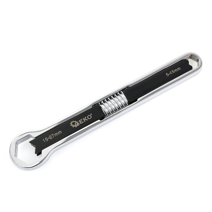 Cheie inelara reglabila dubla, GEKO, 5-15 mm, 15-27 mm