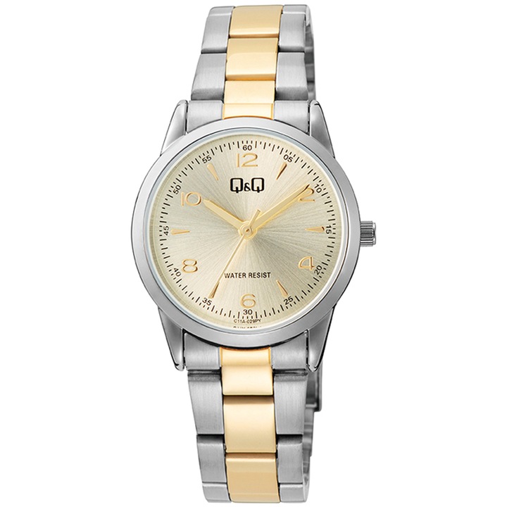 Q&Q C11A-029PY női analóg óra, arany és ezüst
