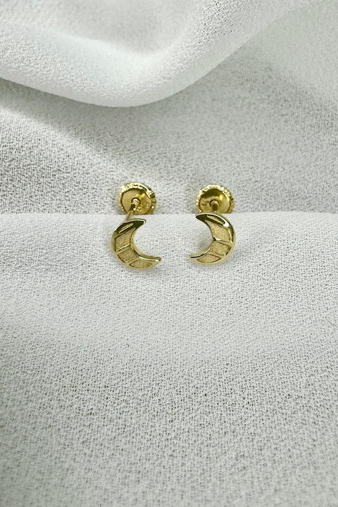 DIVA PEARLS, Cercei din aur de 14K Little Moon, Auriu
