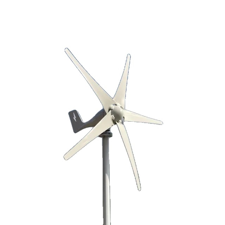 Turbina eoliana, 5KW, 48V, alb, 5 palete, 1.14m, set complet