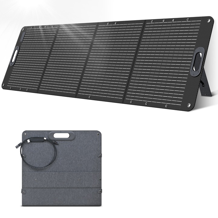 Panou solar pliabil CTOLITY, 200W, eficienta 22%, 59x210x3.5cm, monocristalin