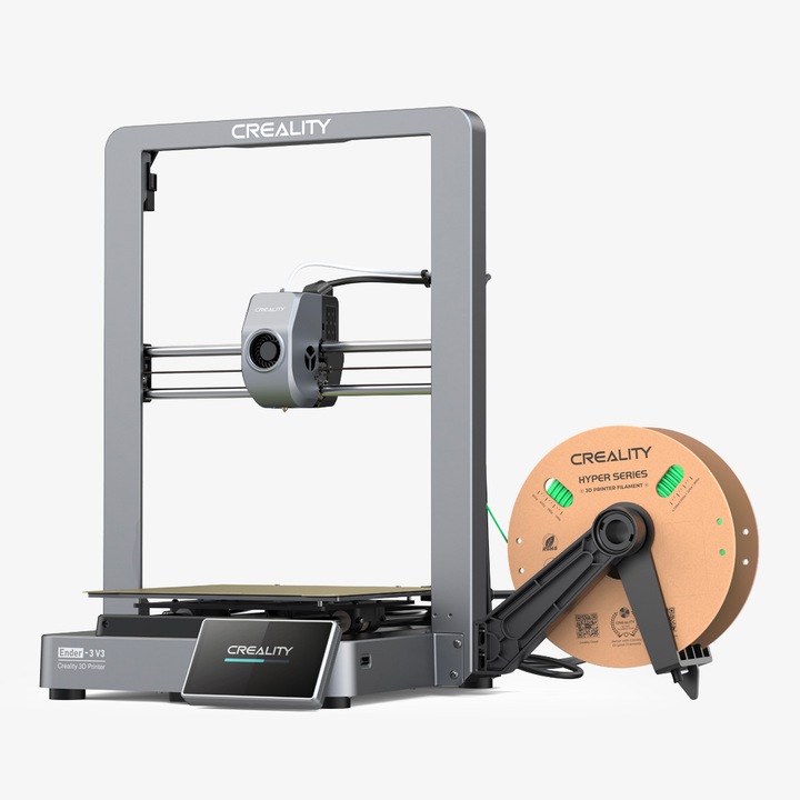 Creality Ender-3 V3 3D nyomtató, 220x220x250 mm, nyomtatási sebesség 600 mm/s, FDM technológia