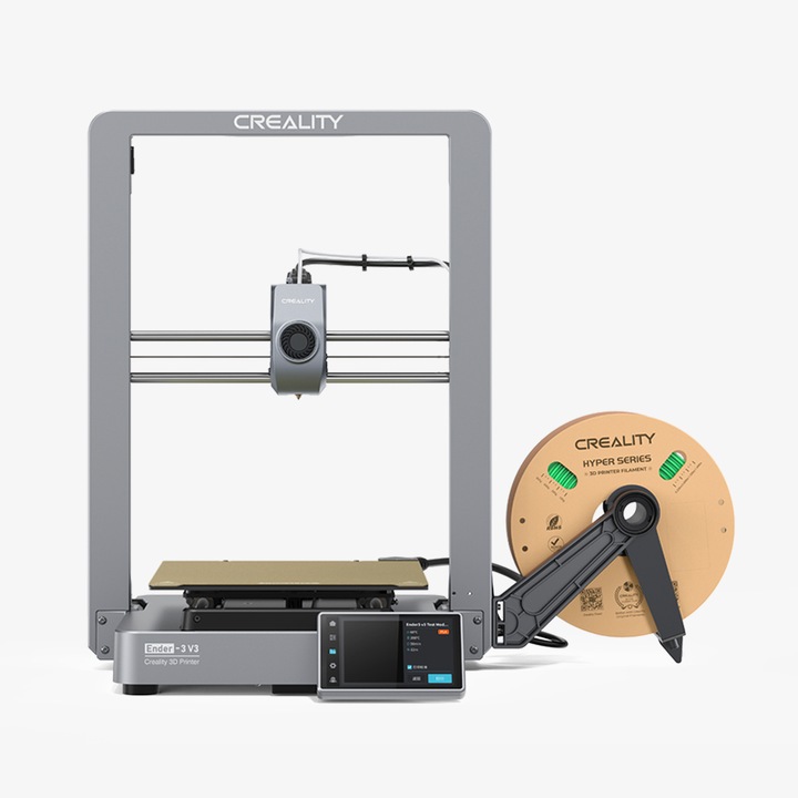 3D принтер Ender-3 V3 3D, 220x220x250 мм, Скорост на печат 600 мм/сек, FDM технология