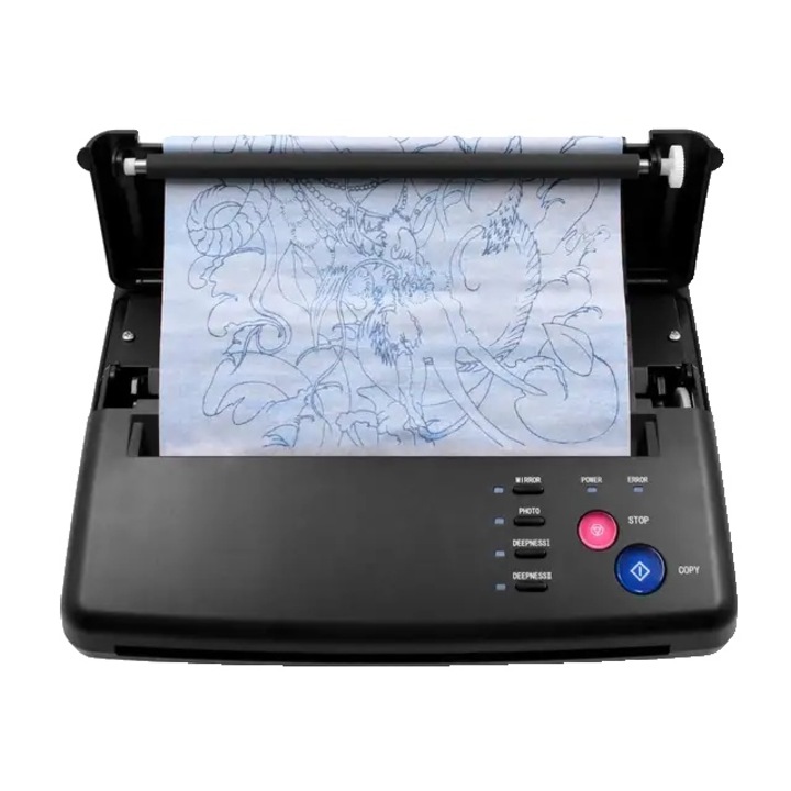 Aparat transfer tatuaje, termic, A5-A4, negru, 210mm