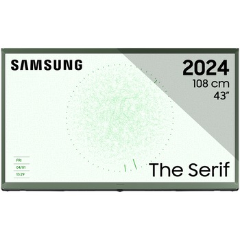 Televizor Lifestyle Samsung The Serif QLED 43LS01DB, 108 cm, Smart, 4K Ultra HD, Clasa G