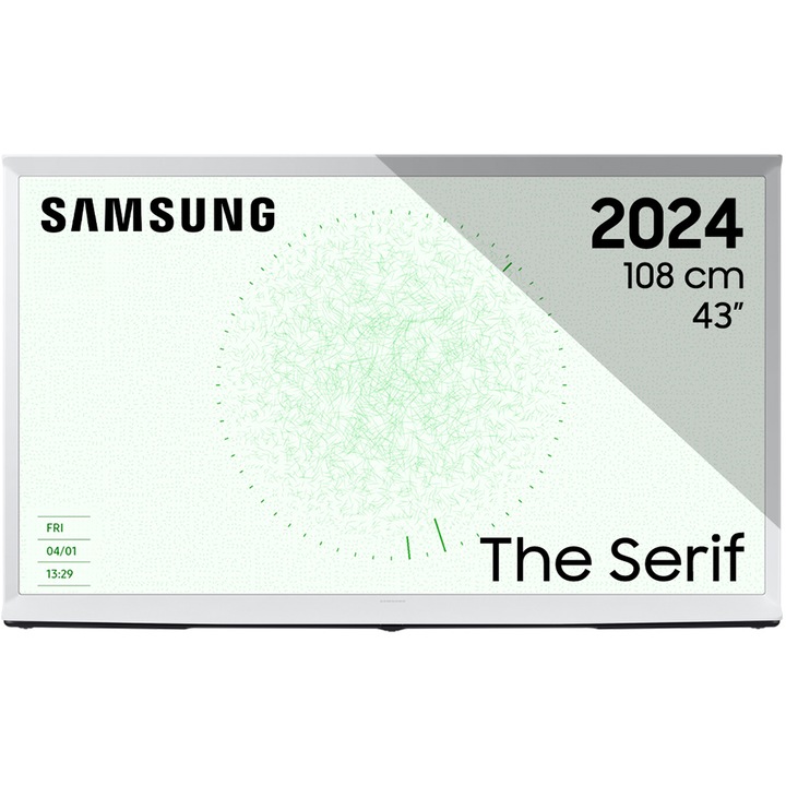 Televizor Lifestyle Samsung The Serif QLED 43LS01DA, 108 cm, Smart, 4K Ultra HD, Clasa G (2024)