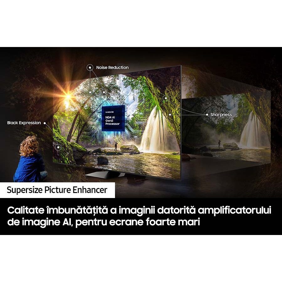Televizor SAMSUNG LED 98DU9072, 247 cm, Smart, 4K Ultra HD, 100 Hz, Clasa F