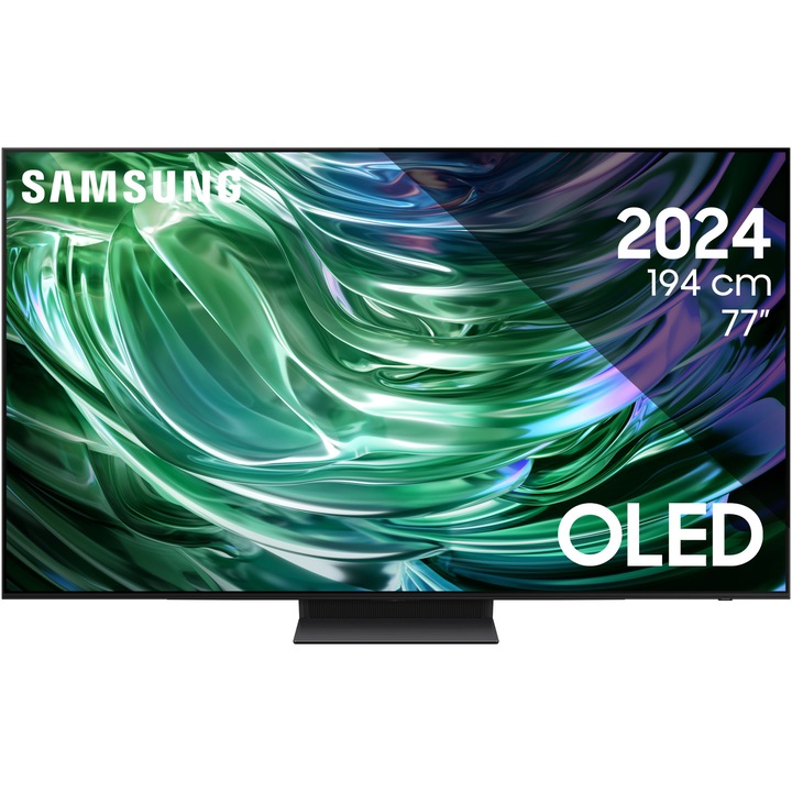 Televizor SAMSUNG OLED 77S90D, 195cm, Smart, 4K Ultra HD, 100Hz, Clasa F (Model 2024)