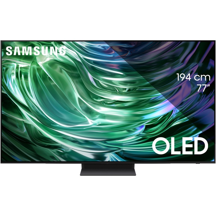 Televizor SAMSUNG OLED 77S90D, 195cm, Smart, 4K Ultra HD, 100Hz, Clasa F