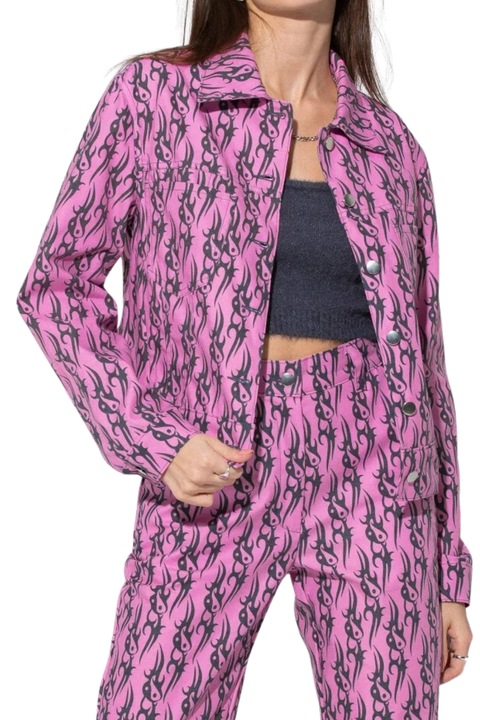 Geaca dama, Local Heroes, bumbac/poliester, Roz