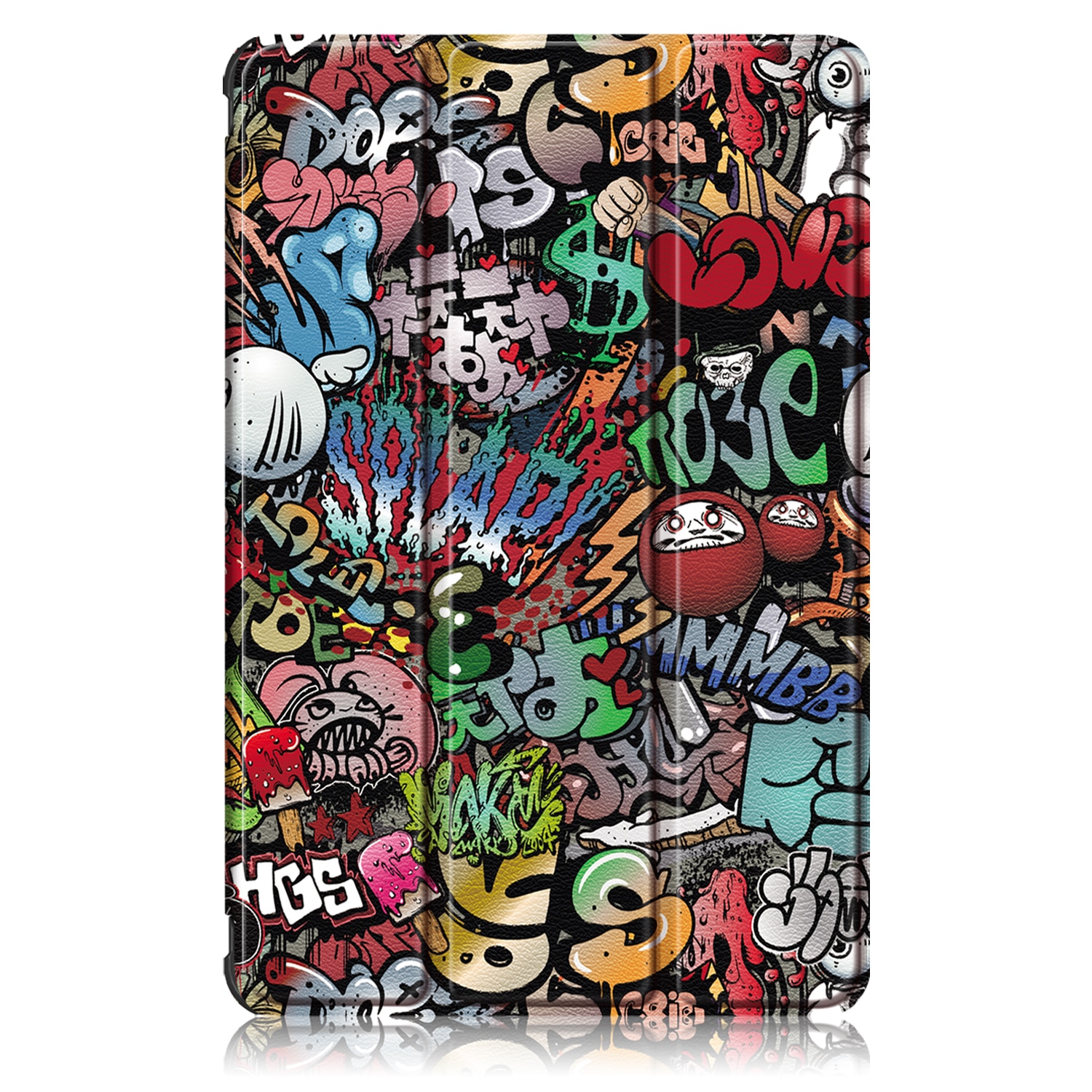 Husa de protectie premium Natty Pell, Compatibila cu Samsung Galaxy TAB S7 (SM-T870/SM-T875) - Graffiti
