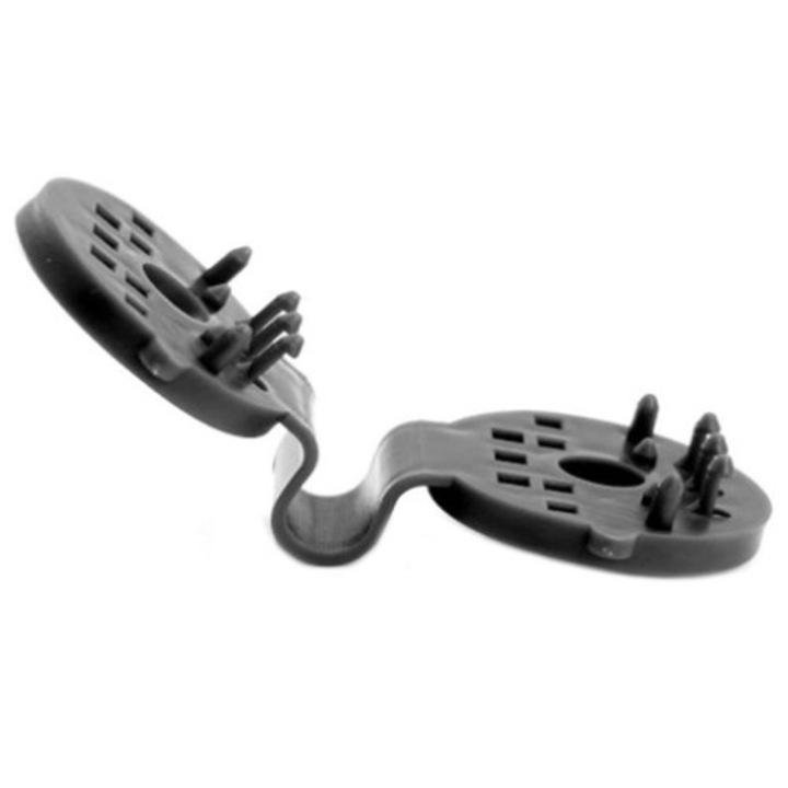 Set 20 cleme fixare MICUL FERMIER, 55x38 mm, pentru plasa umbrire G01, din plastic, negru