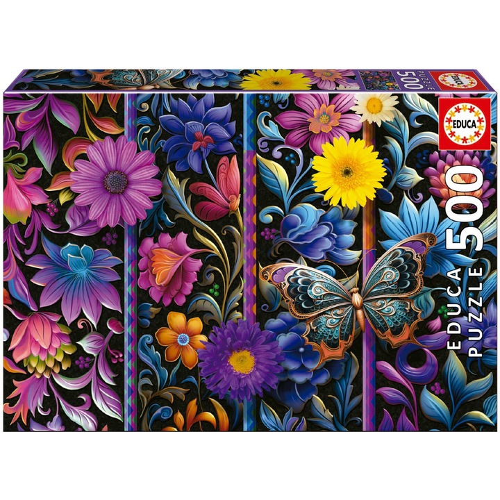 Puzzle Educa din 500 de piese - Flori inflorite