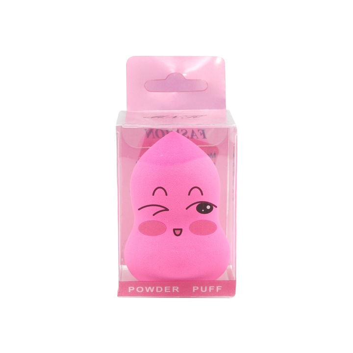 Burete pentru make-up pentru fond de ten, pink