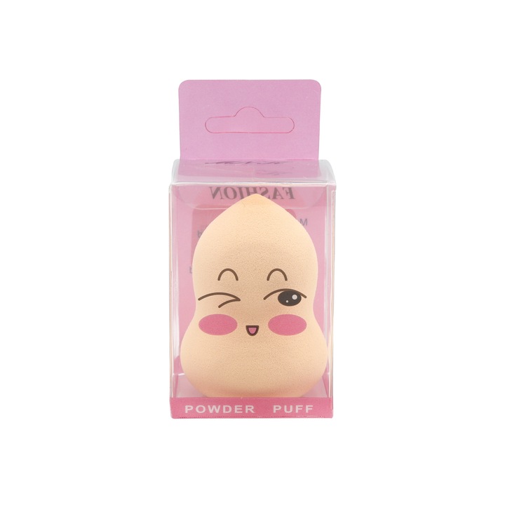 Burete pentru make-up pentru fond de ten, beige