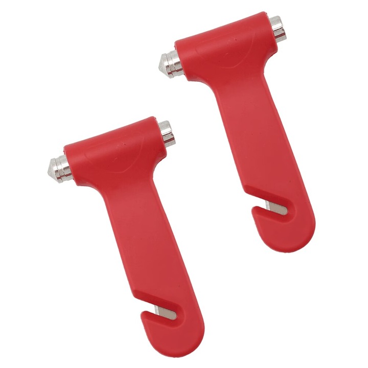 Комплект 2 чука за разбиване на стъкла, Професионални, Червени