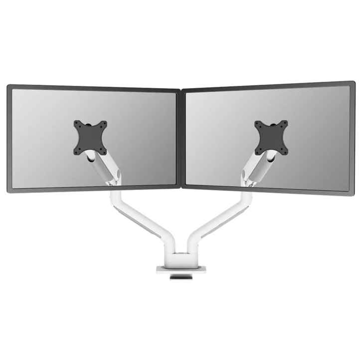 Suport 2 monitoare Neomounts DS70S-950WH1, 17"-35", 18 kg, VESA 75x75, 100x100 Alb