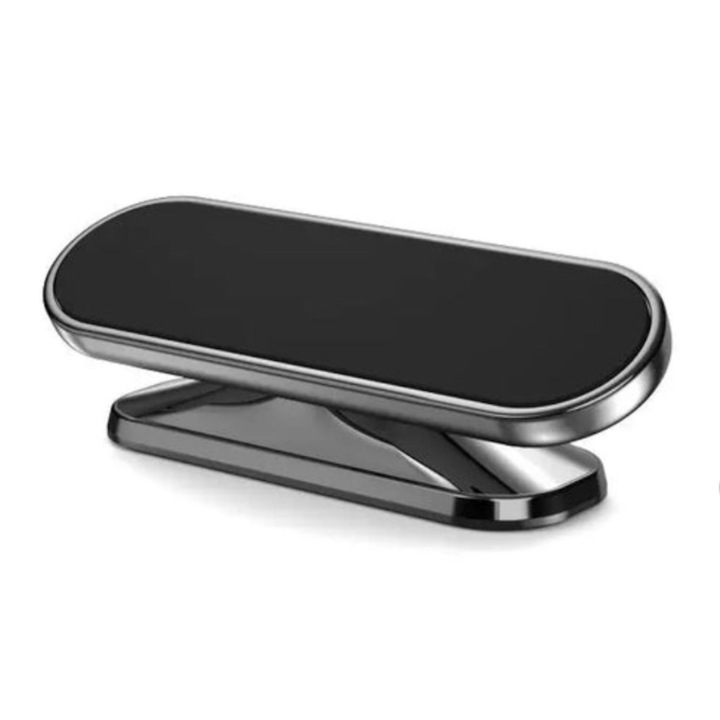 Mágneses autós tartó, 360-os forgás, erős tapadás, cink, fekete