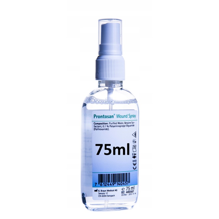 Dezinfectant Pentru Rani, B.Braun, Prontosan, Spray, Trateaza Ranile Acute Si Cronice, Eficient, Sigur, 75ml, Transparent