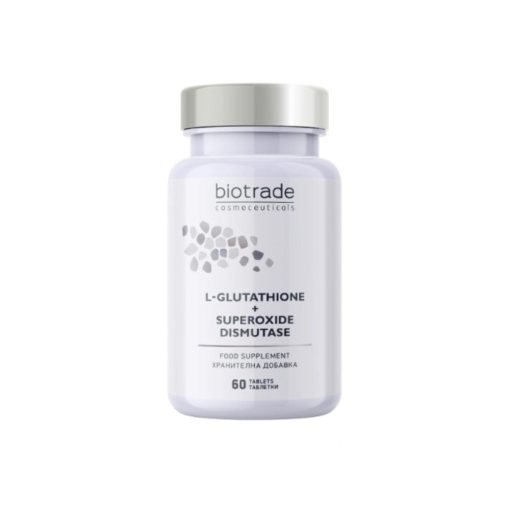 Тablete Pentru detoxifierea L-Glutation & Superoxid Dismutaza Biotrade, 60